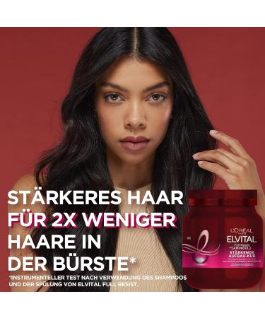 L'Or al Paris Elvital Haarkur - Biotin Hair Loss Treatment for Weak Hair 680ml | Paraben & Silicone-Free Full Resist Multi Power Kur - Buy Online on SooperMarket.com
