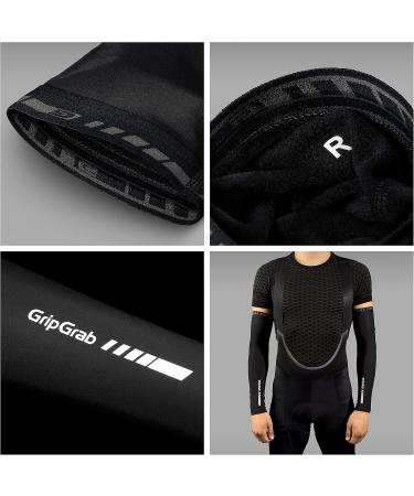 GripGrab Classic Winter Bicycle Arm Warmers - Non-Slip Thermal Cycling Gear for Road Gravel & MTB - Size M - Ideal for Cold Weather Cycling - Buy Online on SooperMarket.com