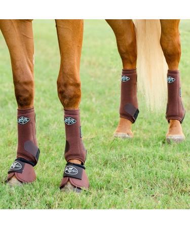 Professional's Choice 2XCOOL Sport Medical Boots - 4-Pack Large Chocolate | Premium Comfort & Support for Horses - Fast International Shipping - Buy Online on SooperMarket.com