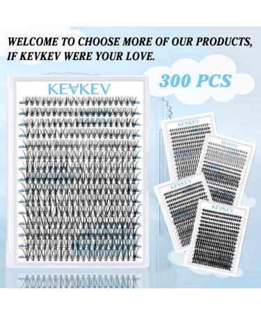 300 Pcs 20D D-Mix Individual Lash Clusters 9-16mm - DIY Eyelash Extensions for Dramatic Volume - Self Application at Home - Buy Online on SooperMarket.com