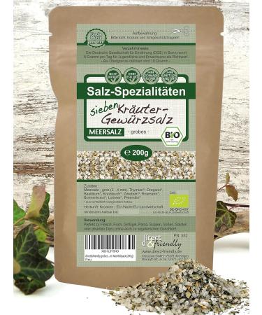 Direct & Friendly Coarse Sea Salt with 7 Organic Herbs - Refill Pack (200g) for International Shipping - Buy Online on SooperMarket.com