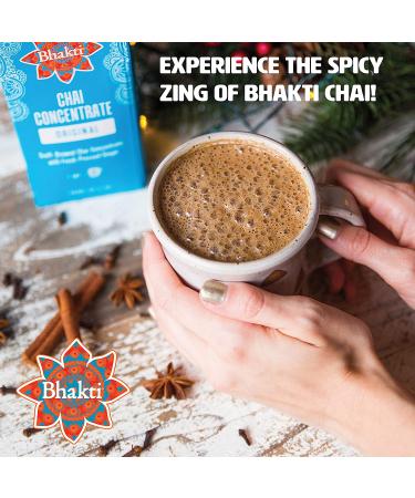 Bhakti Fair Trade Vegan Premium Chai Tea Concentrate 2-Pack - Original Flavor - 64 Fl Oz Total - Buy Online on SooperMarket.com