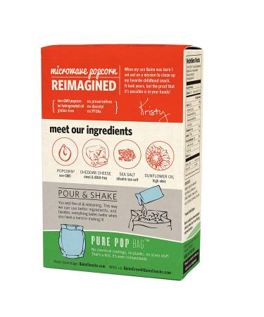 Quinn Snacks Organic Non-GMO White Cheddar Microwave Popcorn - 7 oz (Pack of 3) - Buy Online on SooperMarket.com