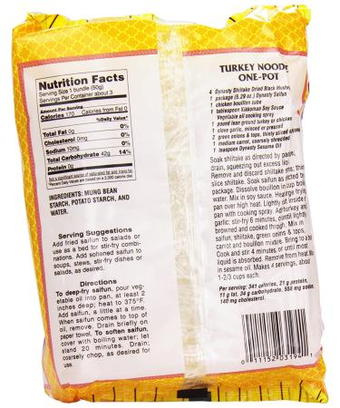 Dynasty Saifun Bean Thread Noodles 5.29 oz - Authentic Chinese Gluten-Free Vermicelli - Buy Online on SooperMarket.com