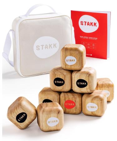 Stakk |The new outdoor litter game for children & adults |Boccia boules with modern twist |Exciting garden and beach game for young & old |Invented in Germany