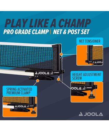 JOOLA Spring Professional Table Tennis Net & Post Set - ITTF Approved - 72 Regulation Ping Pong Net - Buy Online on SooperMarket.com