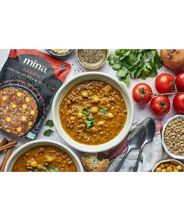 Mina Harira Moroccan Chickpea & Lentil Soup - Plant Based Protein, Vegan, Gluten Free - 10 oz - Buy Online on SooperMarket.com