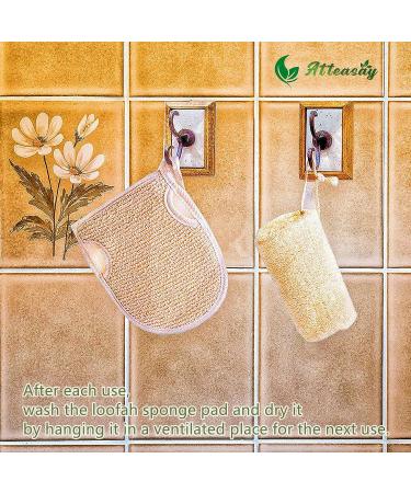 Exfoliating Loofah Glove - Heavy Duty Body Scrubber for Shower Spa Massage - Men & Women - Buy Online on SooperMarket.com