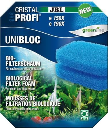 JBL COMBLOC II & Unibloc Bio Filter Foam for CristalProfi E Series - Pre-Filter & Fine Filter Inserts - 2-Pack Bundle for Aquarium Filters - Buy Online on SooperMarket.com