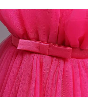 NNJXD Flower Princess Party Dress 766 Hot Pink-a | Baby Girls 3-4 Years - Buy Online on SooperMarket.com