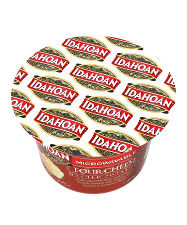 Idahoan Four Cheese Mashed Potatoes - Gluten-Free 100% Real Idaho Potatoes - 1.5 oz Cup (Pack of 10) - Buy Online on SooperMarket.com