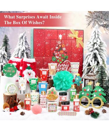LUCOTIYA 2024 Advent Calendar - 24 Days of Beauty & Bath Gifts for Women | Perfect Christmas Gift Basket & Skincare Set - Buy Online on SooperMarket.com