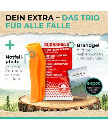 First Aid Set for Outdoor Adventures - Includes DIN 13167 Burncare & Emergency Pipe | Perfect for Hiking Biking & Travel - Buy Online on SooperMarket.com