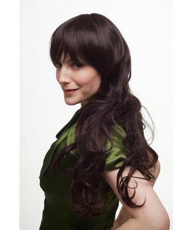 WIG ME UP 3432-2T33 | Very Long Dark Brown Mix Curly Wig with Parting - International Shipping Available - Buy Online on SooperMarket.com