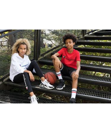 Champion Boys Heritage Script Mesh Short Medium - Crayon Orange/Navy - Buy Online on SooperMarket.com