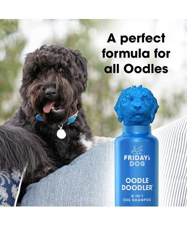 Fridays Dog Grooming 12 oz Oodle Doodler Shampoo - Cleanse, Soothe, and Deodorize with Skin-Healthy Formula for a Shiny Coat - Buy Online on SooperMarket.com