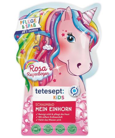 Tetesept Kinder Bathing Pass My Unicorn Foam Bath - Nourishing Strawberry Fragrance for Kids | 15 Pack - International Shipping Available - Buy Online on SooperMarket.com