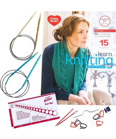 Red Heart Learn to Knit Kit - Complete Knitting Set for Beginners - Buy Online on SooperMarket.com