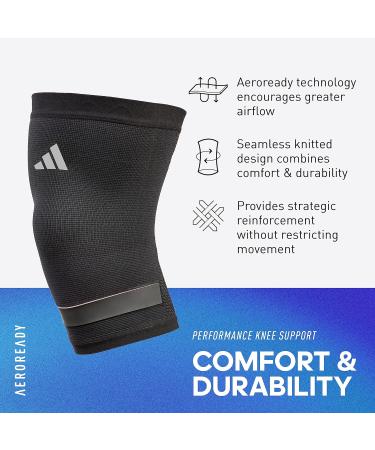 Shop adidas Performance Aeroready Knee Brace - White Size M | International Shipping Available - Buy Online on SooperMarket.com