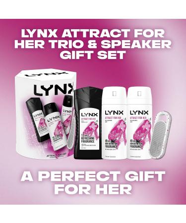 Unbranded LYNX Attract for Her Trio & Speaker Gift Set 2 bodysprays & bodywash perfect for her daily routine 3 piece - Buy Online on SooperMarket.com