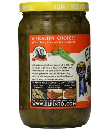 El Pinto Medium Roast Chopped Green Chile (16 oz 6 Pack) - Authentic New Mexico Hatch Chile - Buy Online on SooperMarket.com