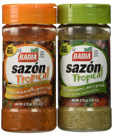 Badia Sazon Tropical Bundle - 6.75 Oz Each 6.75 Ounce (Pack of 2)