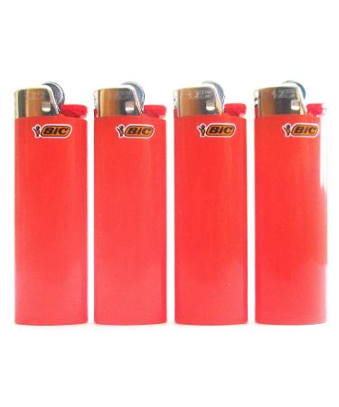 Bic Orange Full Size Lighters New Lot of 4