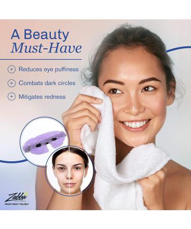 PerfeCore Eye Mask for Puffy Eyes, Migraine Relief, and Sleeping - Hot Cold Compress Pack with Gel Beads - Sinus Pressure and Headache Relief - Purple Eco-Friendly Spa Therapy Wrap with Cover - 1 Count - Buy Online on SooperMarket.com