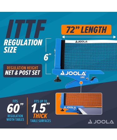 Joola Libre Outdoor Table Tennis Net Set for Leisure Sports Clamping Technology Height Adjustable with Locking Screw Single - Buy Online on SooperMarket.com