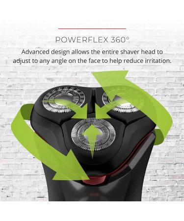 Remington WETech Rotary Shaver Lithium Powered Electric Razor PR1385 R800 Series Colors May Vary - Red or Black Blades: PrecisionPlus - Buy Online on SooperMarket.com