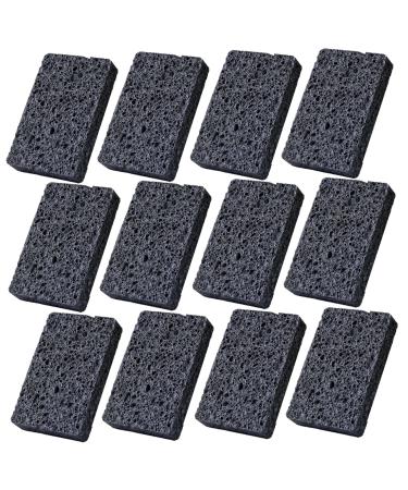12Pcs Dish Sponge Non-Scratch Scrub Sponge Absorbent Kitchen Sponges Quick Foaming Dish Scrubber Pads for Effortless Cleaning Dishes Pots Pans Black