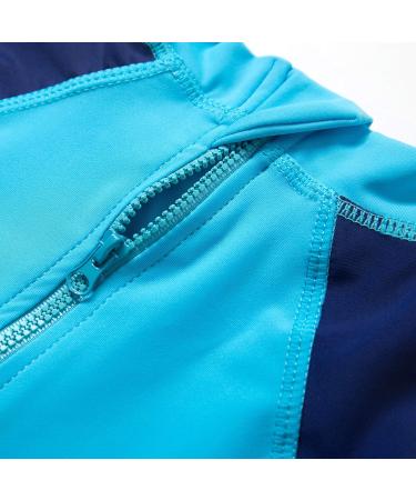 Baby Boys UPF 50+ Sunsuit with Zipper Swimwear Set & Sun Hat (Blue, 24-36 Months) - Buy Online on SooperMarket.com