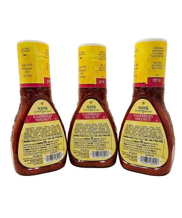Ken's Light Raspberry Walnut Dressing 9 oz Bottles - Pack of 3 | Delicious Salad Dressing - Buy Online on SooperMarket.com