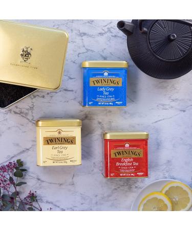 Buy Twinings Lady Grey Loose Tea Tin - 100g Black Tea Blend with Orange Lemon Peel & Bergamot Aroma | International Shipping - Buy Online on SooperMarket.com