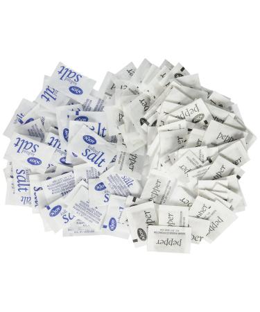 N'JOY Iodized Salt AND Pepper - Salt 1,200 ct., Pepper 800 ct Individual Packets