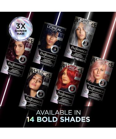 L'Or al Paris Permanent Hair Colour Long-Lasting Shine and Intense Colour For up to 8 Weeks Preference Vivids (Colorista) Deep Black 2.01 x1 pack 2.01 DEEP BLACK ENG - Buy Online on SooperMarket.com