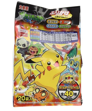 Marumiya Pokemon Furikake Rice Seasoning - 4 Flavor Variety Pack (20pcs) - Buy Online on SooperMarket.com