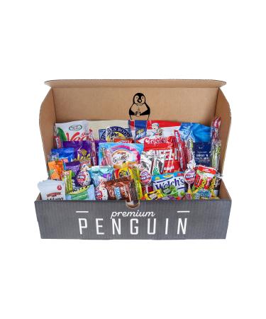 Everyday Care Package (50 Count + 1 Bonus Snack) Snack Box - An Assortment of Chips Crackers Candy Cookies Bars for Military Students Office and More!