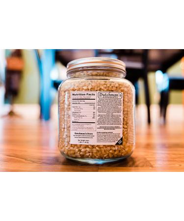 Dutchman's Hulless Popcorn Kernels - 4 lbs in Decorative Half Gallon Jar - Buy Online on SooperMarket.com