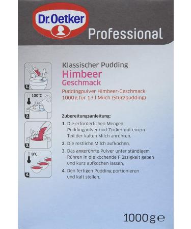 Buy Dr. Oetker Professional Classic Raspberry Pudding Powder - 1 kg Pack for Delicious Desserts | International Shipping Available - Buy Online on SooperMarket.com