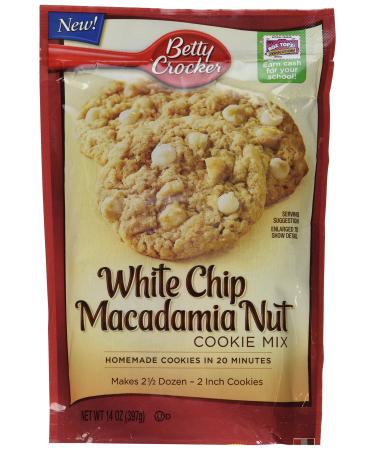 Betty Crocker White Chip Macadamia Cookie Mix, 14 Oz (3 Packs)