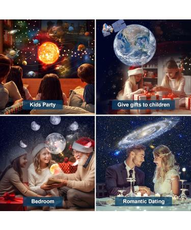 Mexllex Planetarium Star Projector: Realistic Galaxy Light with 12 Planet Discs - Ideal Night Light for Bedroom, Living Room, and Parties - Buy Online on SooperMarket.com