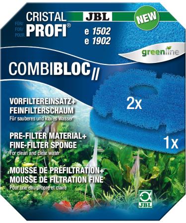 JBL COMBLOC II & Unibloc Bio Filter Foam for CristalProfi E Series - Pre-Filter & Fine Filter Inserts - 2-Pack Bundle for Aquarium Filters - Buy Online on SooperMarket.com