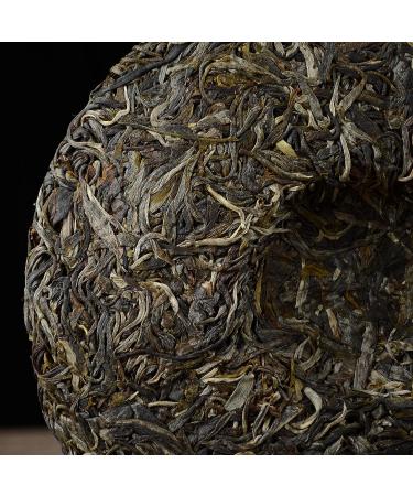 2021 Yi Wu Raw Puerh Tea Cake 357g - Natural & Aged Sheng Pu Erh Tea from Yunnan (12.6oz) - Buy Online on SooperMarket.com