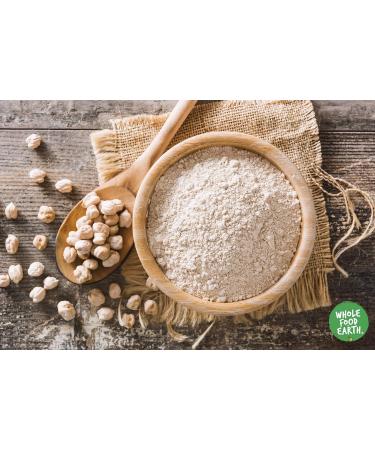 Wholefood Earth Organic Chickpea Flour 1kg | Vegan, GMO-Free, High Fiber | Certified Organic - Buy Online on SooperMarket.com