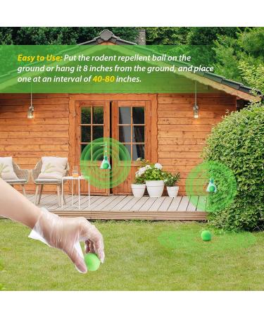 MAGIC CAT 20 Pack Peppermint Oil Rodent Repellent Balls - Natural Mouse Away for Car Engines, RV, Closet, Garage, Home - Pet Safe Rodent Control Solution - Buy Online on SooperMarket.com