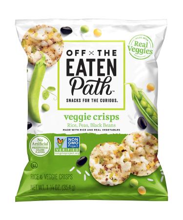 Off The Eaten Path Veggie Crisps, Rice/Peas/Black Beans, 1.25 Ounce (Pack of 16) Mosaic Veggie Crisps