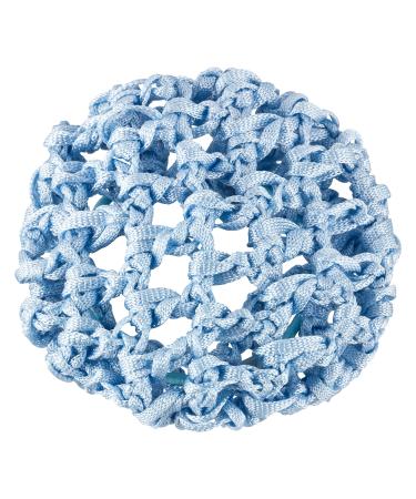 Dance pattern Ballet Duttnetz - Clara - with rubber band in light blue - for the perfect hold of the ballet Dutts - node network for children light blue 1 piece (1 Pack)