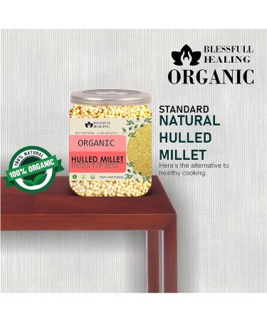 Blessfull Healing Organice HULLED Millet 2 lb (907 Gram) - Buy Online on SooperMarket.com
