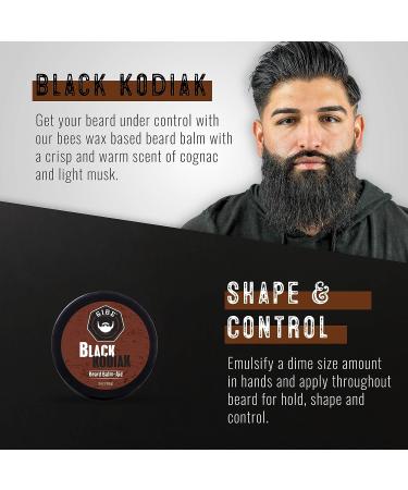 GIBS Grooming Black Kodiak Beard Balm Aid 2 oz - Nourishing Beard Care Essential - Buy Online on SooperMarket.com